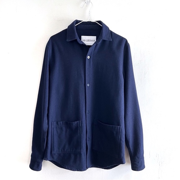 Han Kjobenhavn Public Shirt in Navy Blue Size Medium